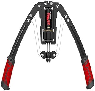 chlius Power Twister Arm Exerciser Adjustable Power Twister Bar Hydraulic Pressure Chest Expander Pull Exerciser With Non-slip PU Handle, Arm Muscle Trainer For Home Fitness Equipment 20-200KG