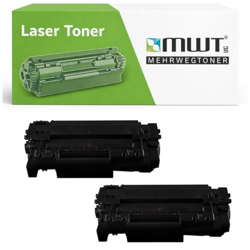Toner compatible HP P3015 CE255A avec 15% de rendement supplémentaire lot de 2