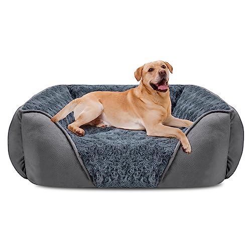 INVENHO XX-Large Dog Bed for Large Medium Small Dogs, Rectangle Washable Dog Bed, Orthopedic Dog...