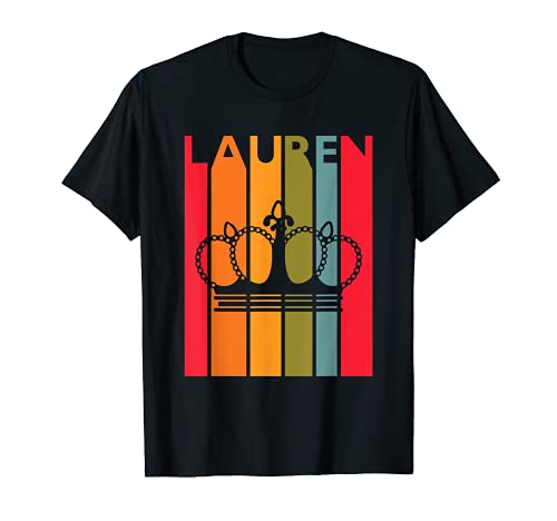 Lauren - Idea regalo per ragazze e donne, nome vintage Lauren Maglietta