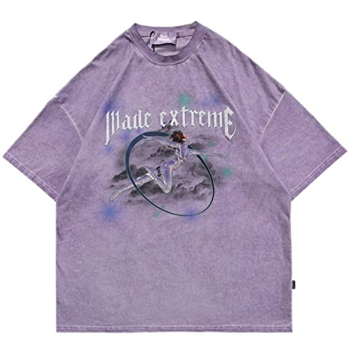 T-shirt Harajuku en coton ample pour vos sorties urbaines d'été