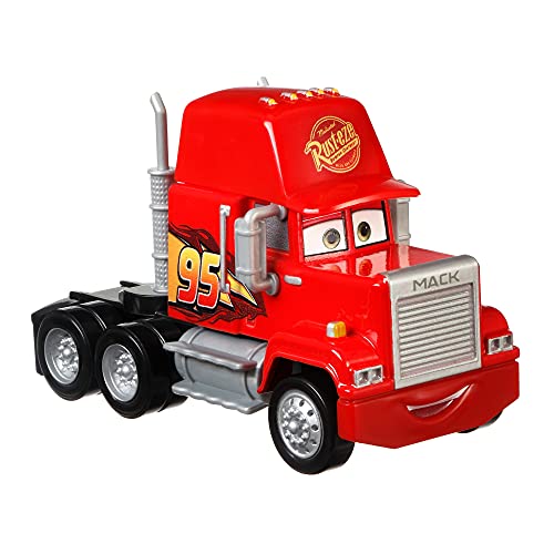 Disney Cars and Pixar Cars Die-Cast Oversized Mack Vehicle, Collectible Toy Truck Gifts for Kids Age 3 and Older, Multicolor