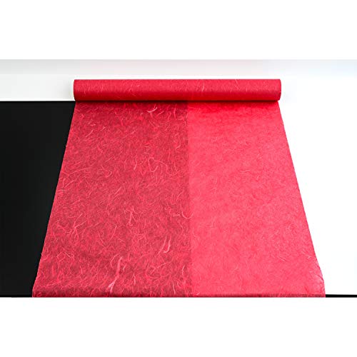 Papier mûrier traditionnel coréen Naraon rouge en rouleau 54x2000cm