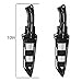 TIETHEKNOT 2Pcs Props Knives - Fake Plastic Sheathed Children's Knives, 10 Inch, Suitable for Ages 12 and Up (Black)