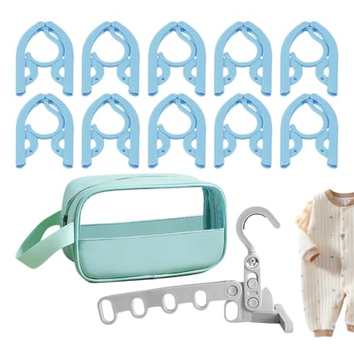 Foldable Hangers Lightweight Mini Organizer with Storage Bag