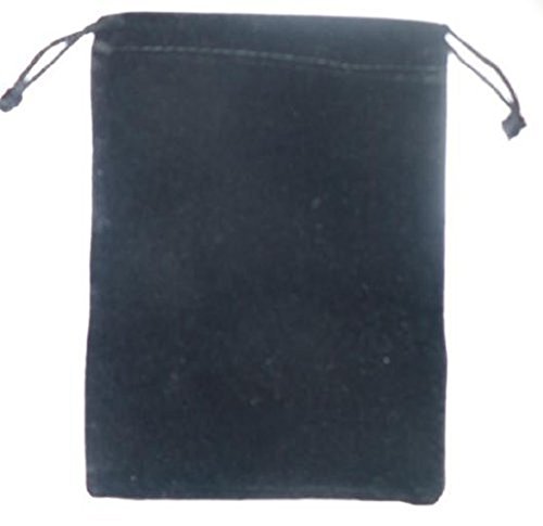 5 Pouches Black Velvet Jewelry Bags with Drawstring 5.5