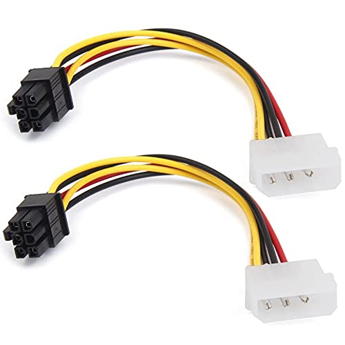Cable PCIE de 4 a 6 pines hembra de 18 cm que estabiliza la energía de tu gráfica