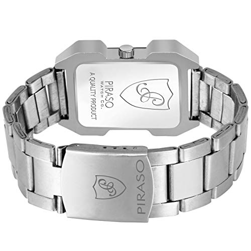 Image of PIRASO Fast Trend Rectangular CASE with Designer Display Analogue Watch for Men and Boys