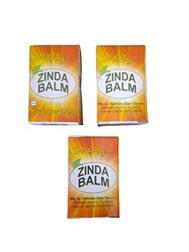 Zinda Tilismath Balm (Pack Of 3) Pain Relief Herbal Ayurvedic Ointment Cream For Body Pains | Muscle Pain Relief | Joint Pain Relief (B0BMQ1M2TD) Amazon Price History, Amazon Price Tracker