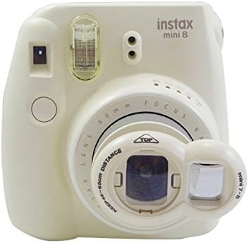 Mini Selfie Lens Close Up Lens with Self-Portrait Mirror Compatible with Fujifilm Mini 9 Mini 8 Mini 7s, Polaroid 300 Film Cameras White