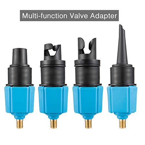 Inflatable Sup Pump Valve Adapter Set- Standard Air Valve Adapter And Nozzle Air Pump Converter For Kayaking Surfboard Inflatable Bed #TOP3