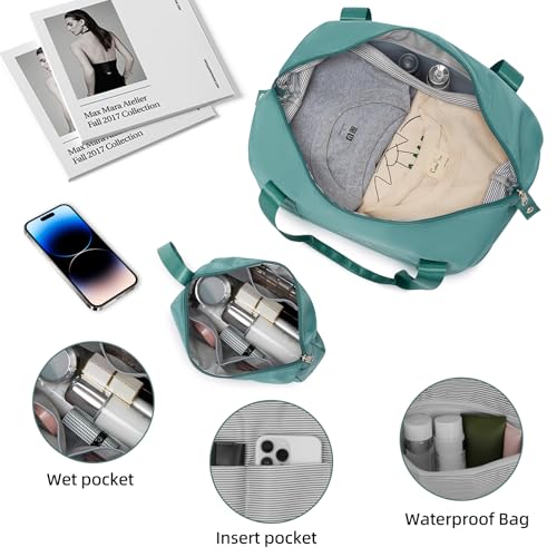 Image of LARVENDER Luggage Sets 5 Piece, PC+ABS Expandable Suitcases with Wheels | Suitcase Set for Women and Men|Checked Luggage|Carry On Luggage|Hardside Lightweight|Glossy Misty Blue