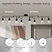 AUQUEE 8 Light Track Lighting Fixtures Ceiling, Matte Black Kichen Track Lighting Fixtures, Rotatable Light Heads, Adjustable Modern LED Track Lights for Kitchen/Hallway, No GU10 Bulb
