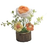 Améliorez votre espace : vivez la surcharge de gentillesse avec notre en pot au crochet. Ses détails tricotés créent une touche réaliste et vive. Ce charmant ajout améliore non seulement la décoration de votre bureau, mais symbolise également la sagesse et la protection.