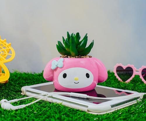 Sanrio My Melody 3-Inch Ceramic Mini Planter With Artificial Succulent - Image 4