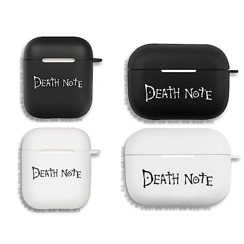 SHAOYAO �C���z���p�J�o�[ DEATH NOTE �f�X�m�[�g AirPods Pro�P�[�X �ی�P�[�X �ϏՌ� ���P�[�X �G�� �v�� �L�����N�^�[ �O�b�Y �h�� �E���ȒP �y�� ���蕨 �L�O�i �v���[���g ���� �G���O�b�Y ���� (AirPods 
