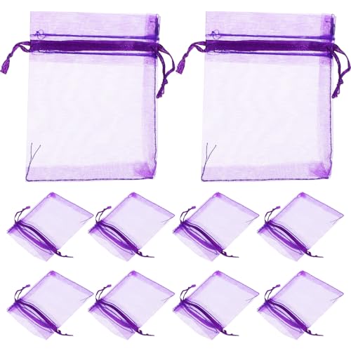 100 bolsas de algodón con cordón para lavanda 7x9 cm miniatura 1