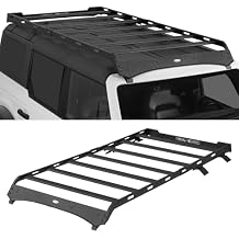 Hooke Road Bronco Roof Rack Aluminum Cross Bars for 2021-2026 Ford Bronco & Raptor 4 Door Hard Top Exclude Bronco Sport, Full Length Cargo Carrier Basket Rack