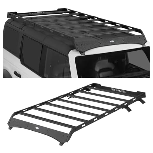 Hooke Road Full Roof Rack for 2021-2026 Ford Bronco & Raptor 4 Door Hardtop