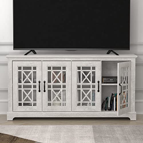 Galano Isadora 65 Inch Tv Stand - Entertainment Center - Tv Stand - Living Room Furniture - Tv Cabinet - Tv Console - Tv Stands For Living Room - Dusty Grey Oak #TOP5