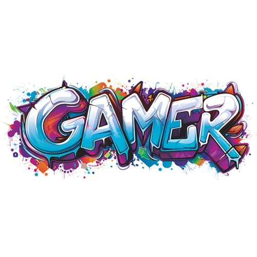 Vinilos decorativos para pared gamer 25x60 cm miniatura 1