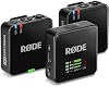Rode Wireless GO (Gen 3) Micrófono inalámbrico con 2 adaptadores de mano Interview GO — Micrófono inalámbrico de 32 bits flotante para entrevistas, reportajes, cobertura de eventos, podcasting con dos anfitriones USB 4