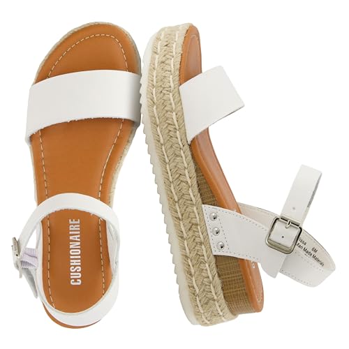 Sandales compensées CUSHIONAIRE Melissa blanc 41 EU pour femme