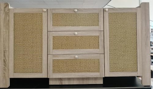 دولاب بوفيه عصري بتصميم فريد ومميزمناسب للمداخل وغرفة المعيشة والمطلخ- متوفربلونين خشبي وبني 160*90*40 سم ( D E C 9)(062) (بني)