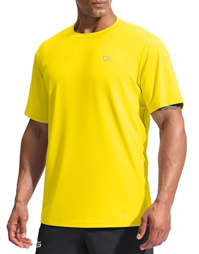 Image of G Gradual Men's Sun Protection Swim Shirt UPF 50+ Rash Guard Short Sleeve Quick Dry Water Hiking Workout Shirts for Men