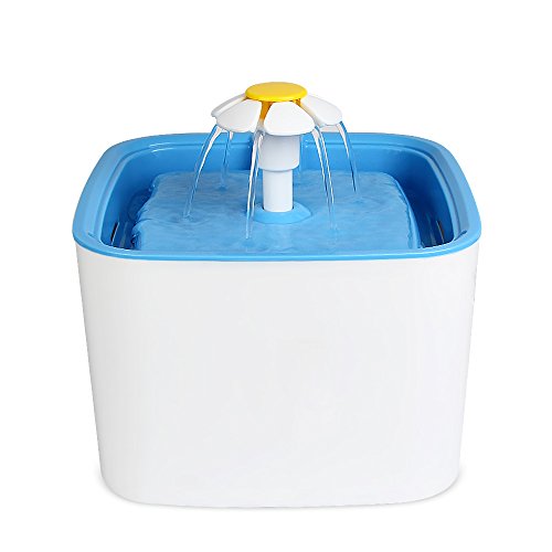 Fuente eléctrica para agua para mascotas 2.5L azul miniatura 2