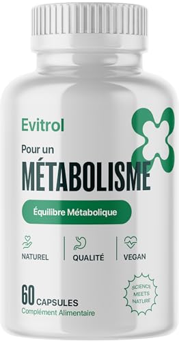 Evitrol Gélules - Ingrédients Naturels pour Hommes et Femmes - 60 Capsules pour 1 Mois