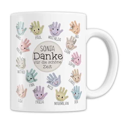 Abschiedsgeschenk Kindergarten, Kita & Schule, Erzieherin und Lehrer Tasse | Personalisiertes Geschenk Handabdruck, Weihnachten Dankeschön Abschiedsgeschenk Kindergarten, Kita & Schule, Erzieherin und Lehrer Tasse | Personalisiertes Geschenk Handabdruck, Weihnachten Dankeschön