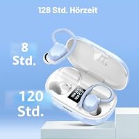 Bluetooth Kopfhörer Sport, 2026 Kopfhörer Kabellos Bluetooth 5.3, ENC Noise Cancelling Mic, 128Std, HiFi Stereo Tiefer Bass Wireless Earbud, IPX7 Wasserdicht in Ear Ohrhörer mit Ohrhaken, LED-Anzeige – Ansicht 2