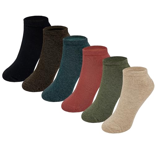 Image of MAGIARTE Womens Cotton Ankle Socks Low Cut Athletic Casual Mutil Color No Show Running Socks for Women