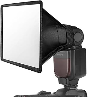NEEWER Flash Diffuser Light Softbox 6'' x 5'', Universal, Collapsible with Storage Pouch Compatible with Canon Nikon Sony Godox Yongnuo NEEWER speedlight