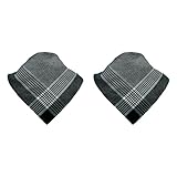 Genérico Pañuelo Rociero Negro, 100% Algodón, 60x60 cm, Pañuelo Cuadros Negros, Fiestas Regionales, Carnaval, Disfraces, Fiestas del Rocío (2)