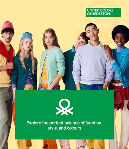 Image of UNITED COLORS OF BENETTON Women's Cotton Lycra Half Sleeves Plain Stylish Regular Fit Polo T-Shirt with Coloured Collar Tipping
