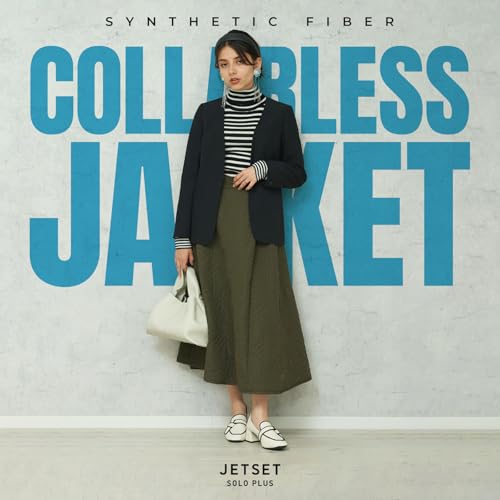 Women's Multifunctional Collarless Suit Jacket Cardigan Blazer with Inside Pockets and Wrinkle-Resistant2