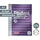 BRUNNEN Collegeblock Premium Student „Noten“ | A4, Lineatur 14, 50 Blatt, violett