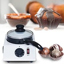 40W Chocolate Tempering Melter Machine, Chocolate Melting Pot with 30C80C 1 Pot, Electric Heater Melting Warming Fondue Machine for Candy Butter Cheese