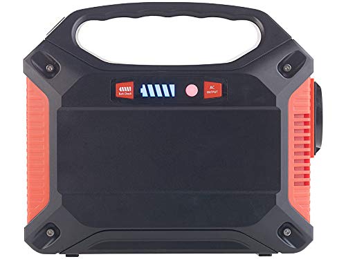 revolt Powerstation mit Solar: Fensterbank-Solarkraftwerk: Powerstation mit 60-W-Modul, 155 Wh, 230 V (Solar-Generator & Powerbank, Stromgenerator, 2in1 Generatoren Powerbanks)