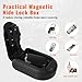 Magnetic Key Lock Box, Key Holder with Combination Lock Under Car, Magnet Hide a Key Box for Spare Key Storage Outdoor, Indoors