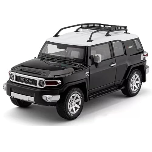 Image of 1:24 Toyota Fj Land Cruiser Toy Car Diecast Metal Car Light Sound Pull Back Openable Door Cars for Kids