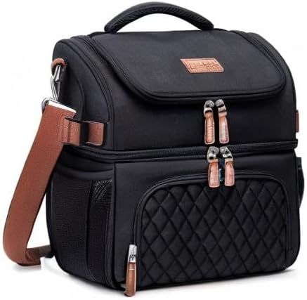 Artelaris Lunch Bag for Women, Large Double Deck Lunch Box Tote for Work, Dual Compartment Insulated Leakproof Lunchbox Cooler for Adult - Image 8