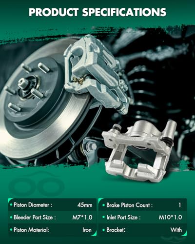 Image of SCITOO 19B3313 19B3312 Rear Left & Right Disc Brake Calipers Assembly w /Bracket For Lexus For GS350 /For GS430 /For GS450h /For GS460 /For IS350