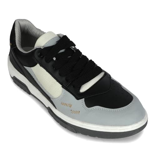 Image of Liberty LEAP7X Black Casual Sneakers for Men