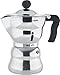 Alessi AAM33/6 - Cafetera Espresso de Design, Cuerpo de Aluminio, Mango y Pomo de Resina Termoplástica, 6 Tazas