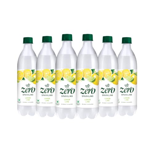Image of Paper Boat Lemon Lime Sparkling Water, Pack of 6, 600ml Each | Carbonated Water | Zero Sugar, Zero Calories I Sugar Free