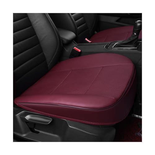 Housse de siege voiture respirante Mandark : 2 protections avant antiderapantes rouge vin