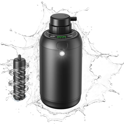 Electric Portable Water Filter for Camping, Hiking, Backpacking, Travel & Emergency Preparedness – Water Purifier for Outdoor Survival Gear – 6-Stage Filtration System with LED Light